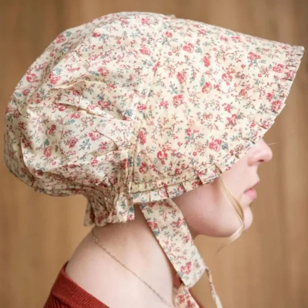 NEW Floral Pink Bonnet in One Size